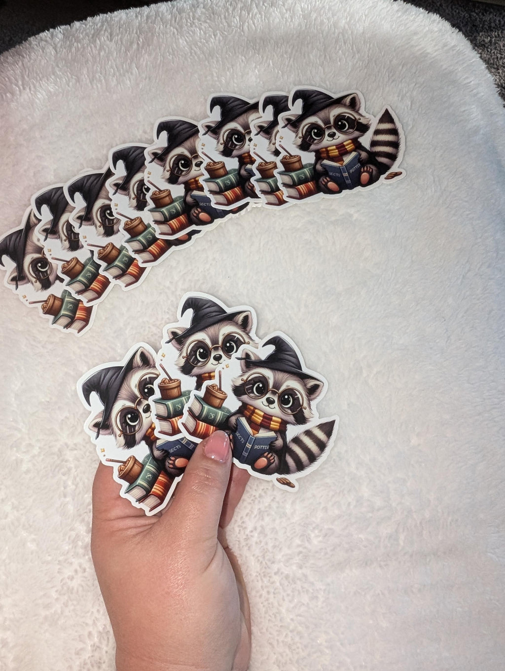 Adorable Raccoon Vinyl Stickers, Cute Sticker Pet Decals, Pet Best Friends Decals, Raccoon Sticker, Water bottle sticker, Die cut sticker