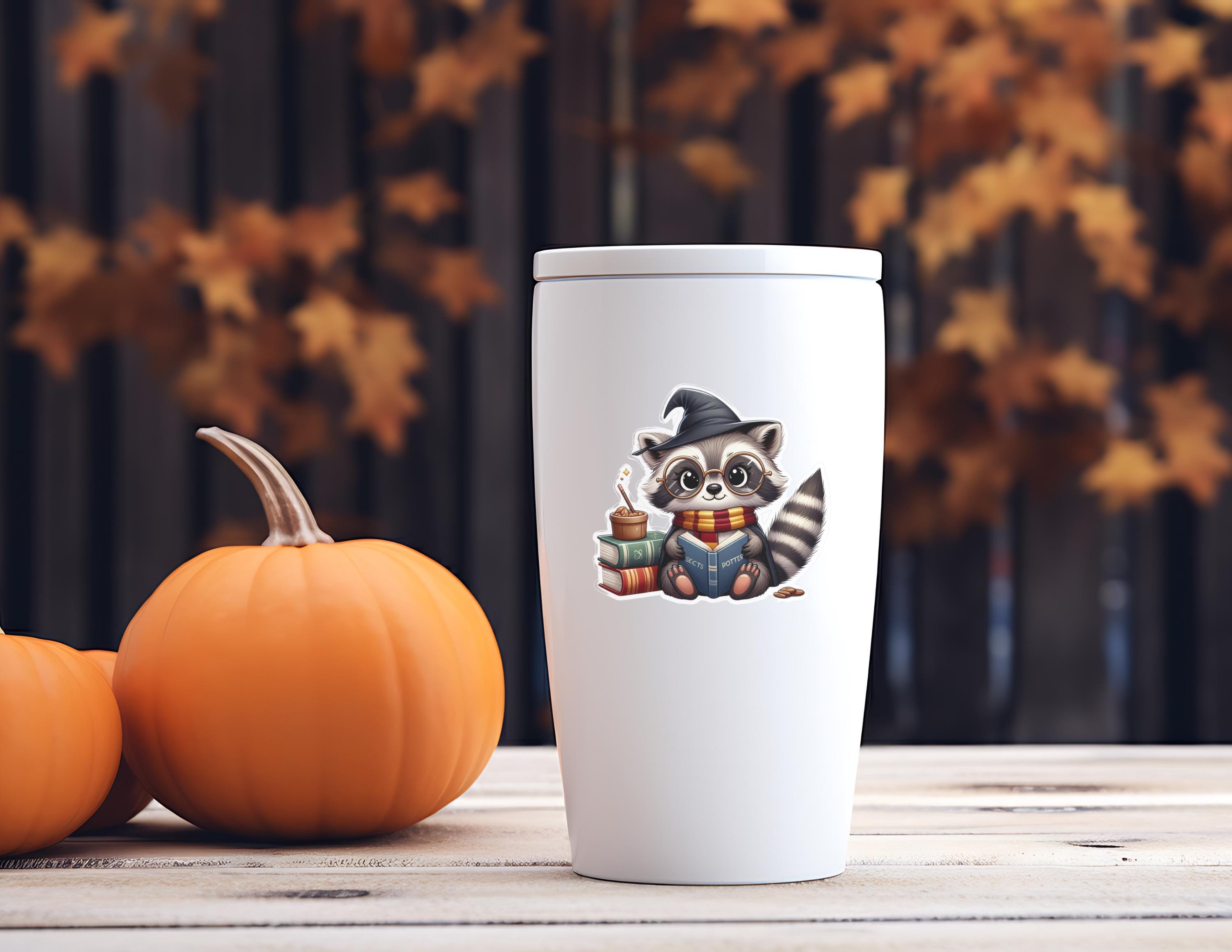 Adorable Raccoon Vinyl Stickers, Cute Sticker Pet Decals, Pet Best Friends Decals, Raccoon Sticker, Water bottle sticker, Die cut sticker