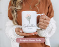 Godmother proposal Gift, Custom Auntie Mug, Custom Gift for Aunt, New Aunt Gifts, Wildflowers Gift for Auntie Godmother gift, Baptism Gift